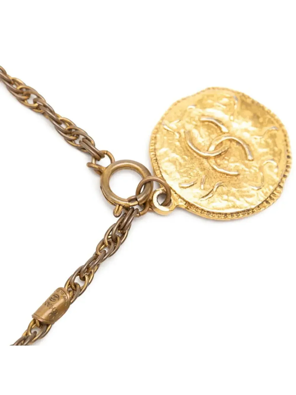 Chanel Cc Logo Chain Pendant Necklace #276046C57B